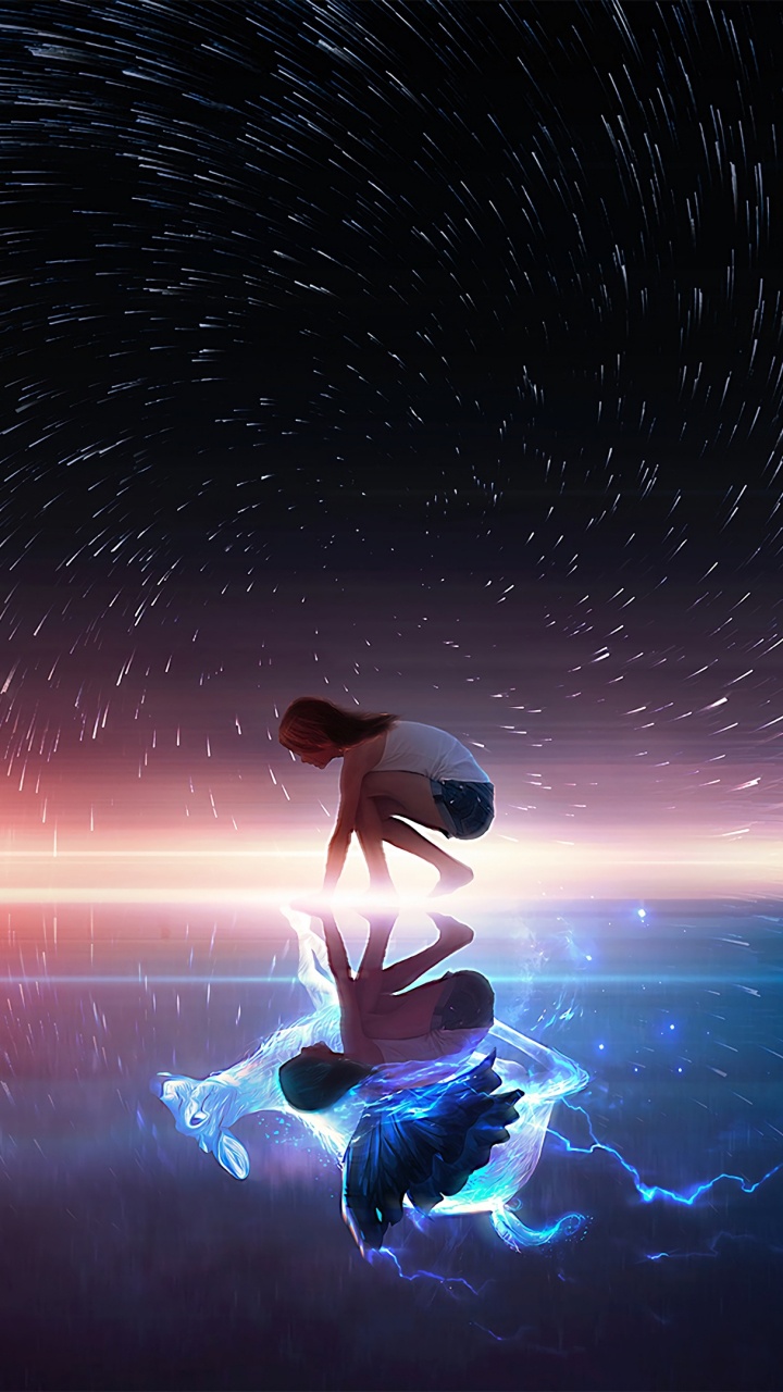 Обои мечта, атмосфера, космос, темнота, астрономический объект в разрешении 720x1280