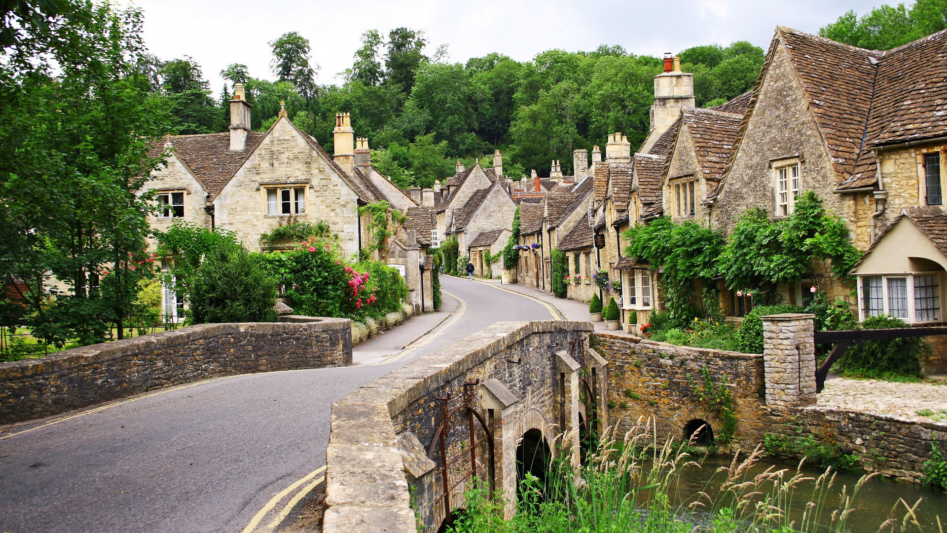 Обои Касл Комб, бибери, здание, свойство, имущество в разрешении 1920x1080