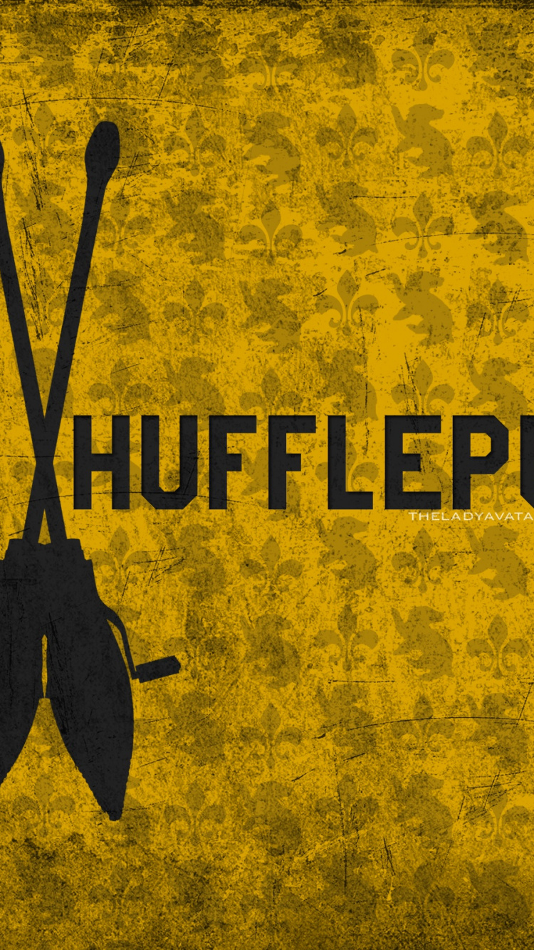 Обои Гарри Поттер, желтый, текст, графический дизайн, графика в разрешении 750x1334