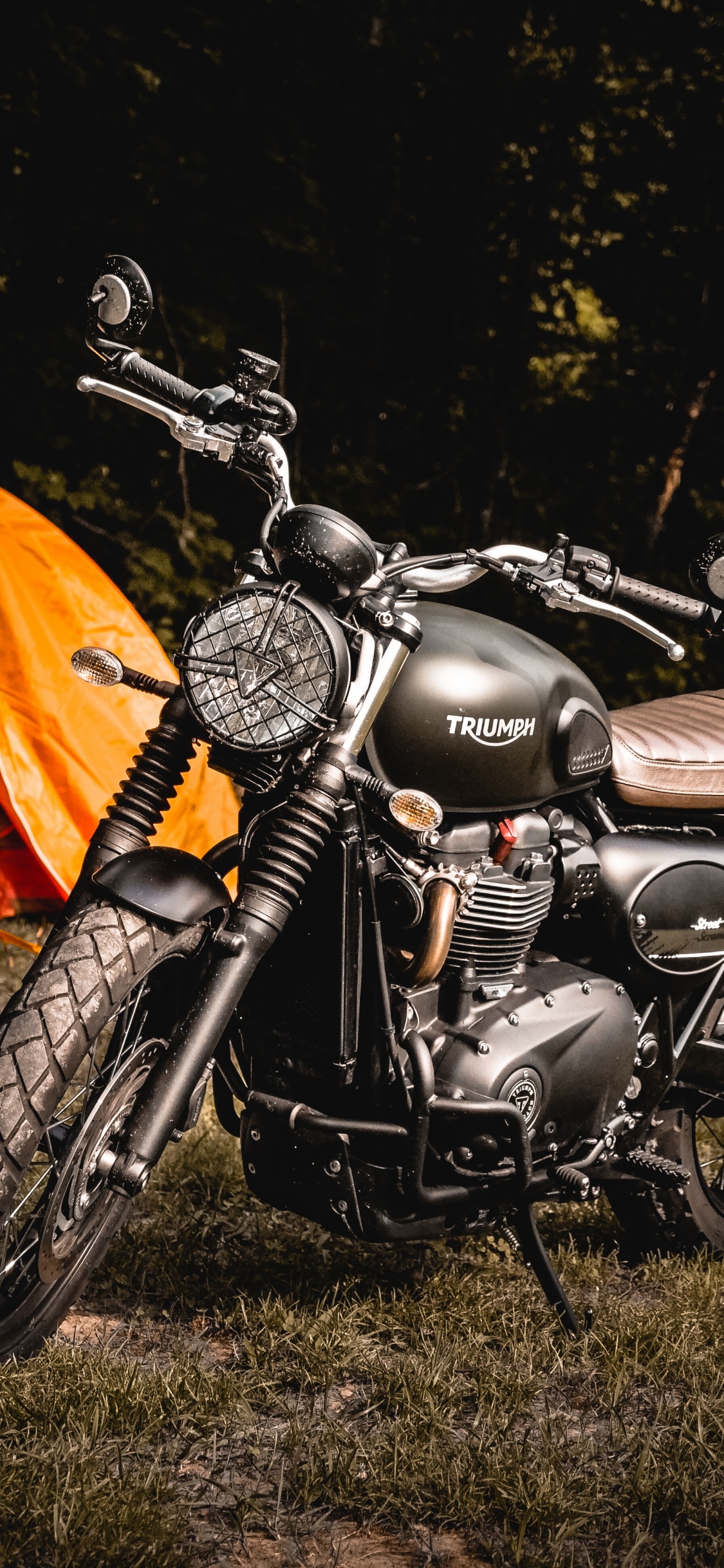 Обои мотоцикл кемпинг, мотоцикл, Кемпинг, палаточный лагерь, Дайтона Бич Неделю Велосипед в разрешении 1125x2436