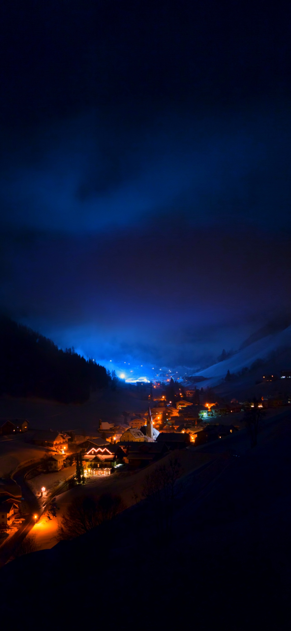 Обои темнота, физика, облако, атмосфера, уличный фонарь в разрешении 1125x2436