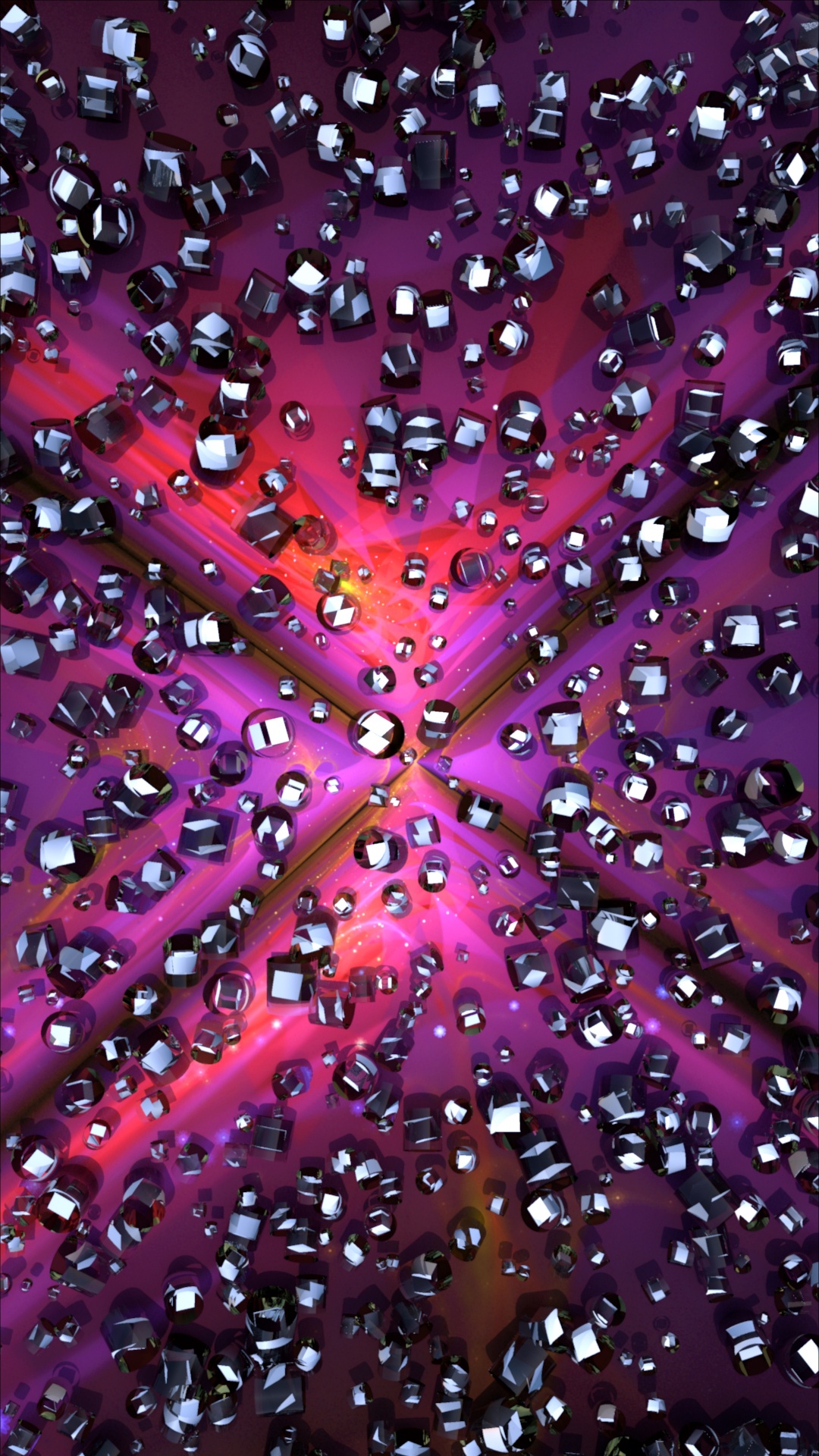 Обои абстракция, вода, розовый, пурпур, пурпурный цвет в разрешении 1080x1920