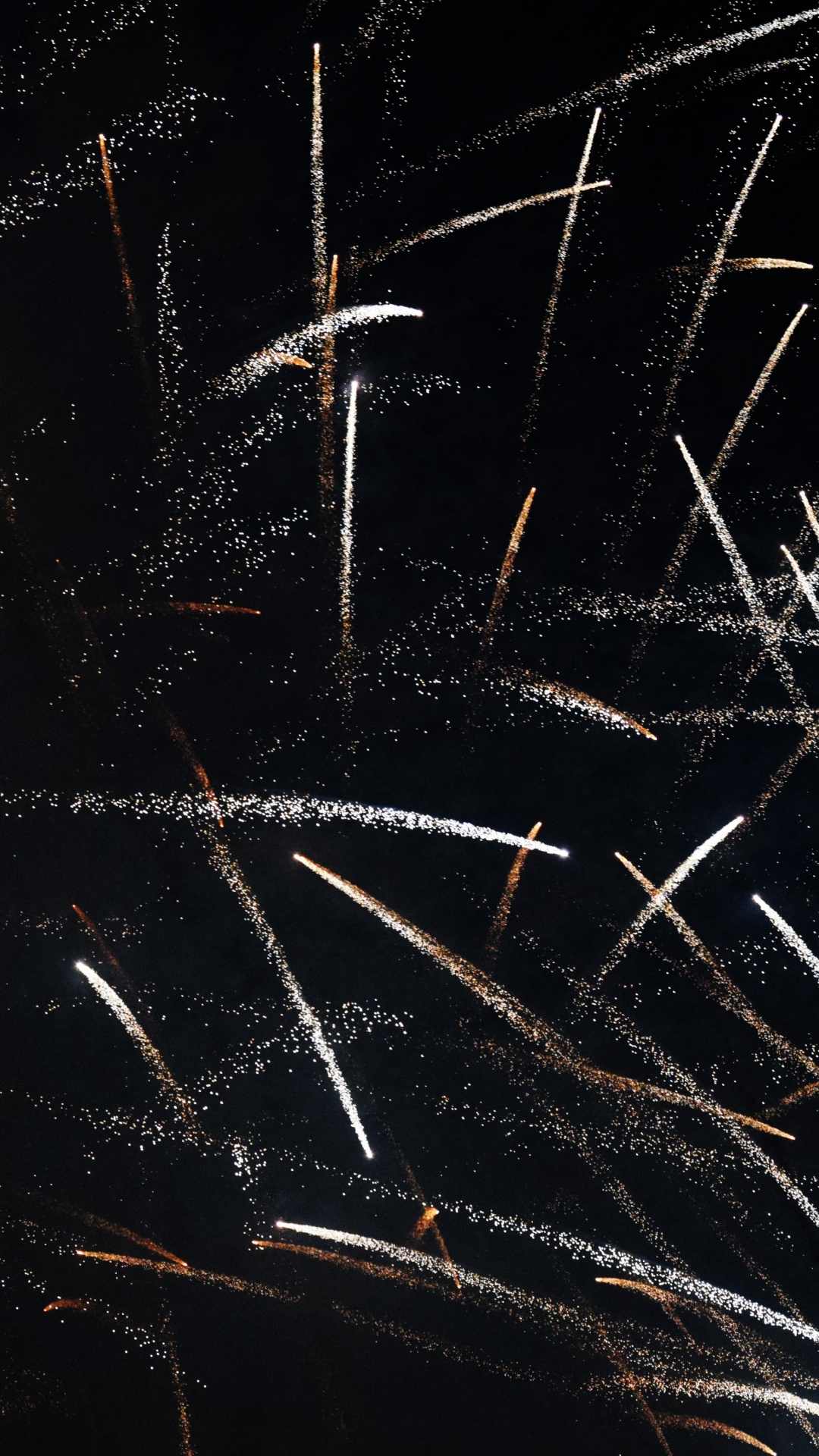 Обои огонь, пиротехника, полночь, День независимости, темнота в разрешении 1080x1920