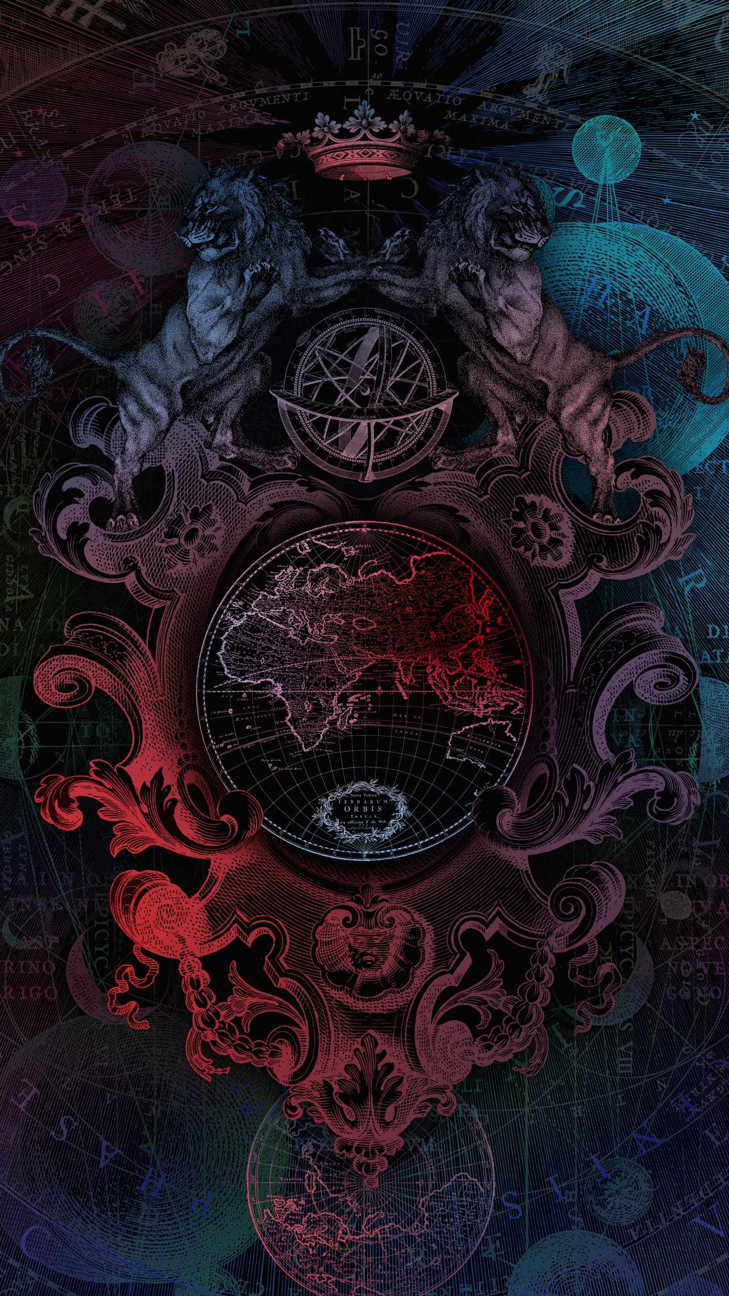 Обои фрактальное искусство, арт, рисование, визуальное искусство, постер в разрешении 1440x2560