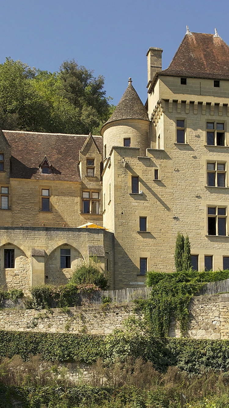 Обои Chteau де ла Malartrie, Ла Malartrie, замок, средневековая архитектура, здание в разрешении 750x1334
