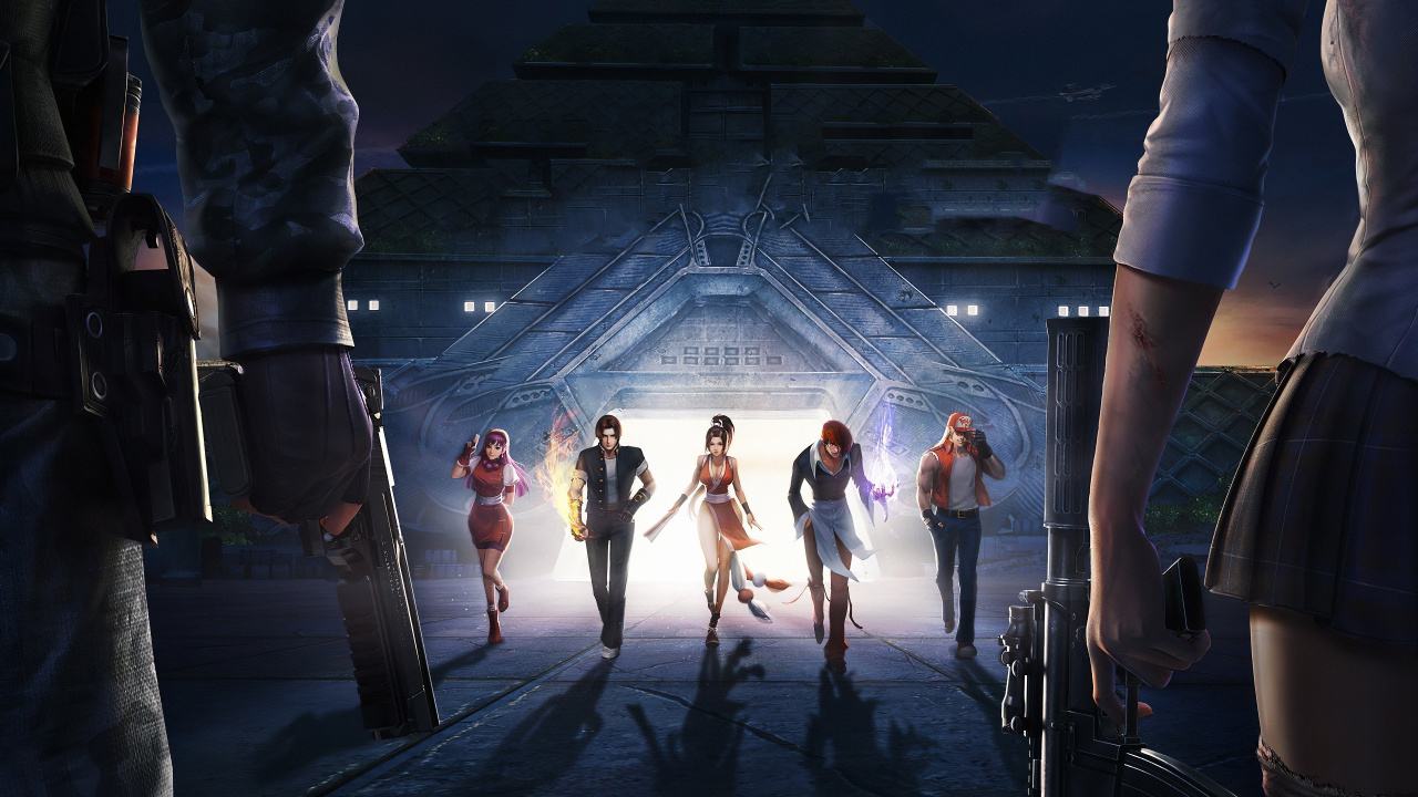 Обои темнота, Цифровой композитинг, игра-боевик, вымышленный персонаж, Король бойцов все звезды в разрешении 1280x720