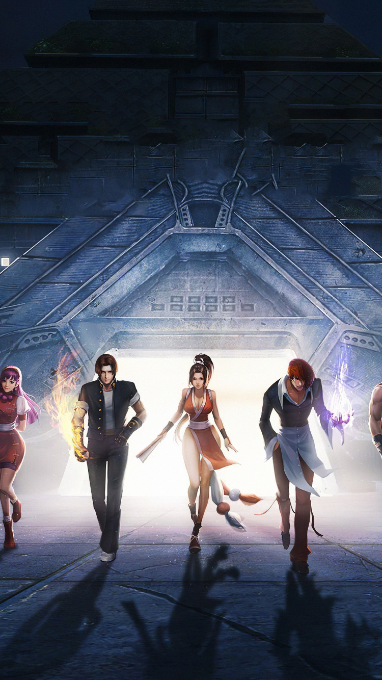 Обои темнота, Цифровой композитинг, игра-боевик, вымышленный персонаж, Король бойцов все звезды в разрешении 750x1334