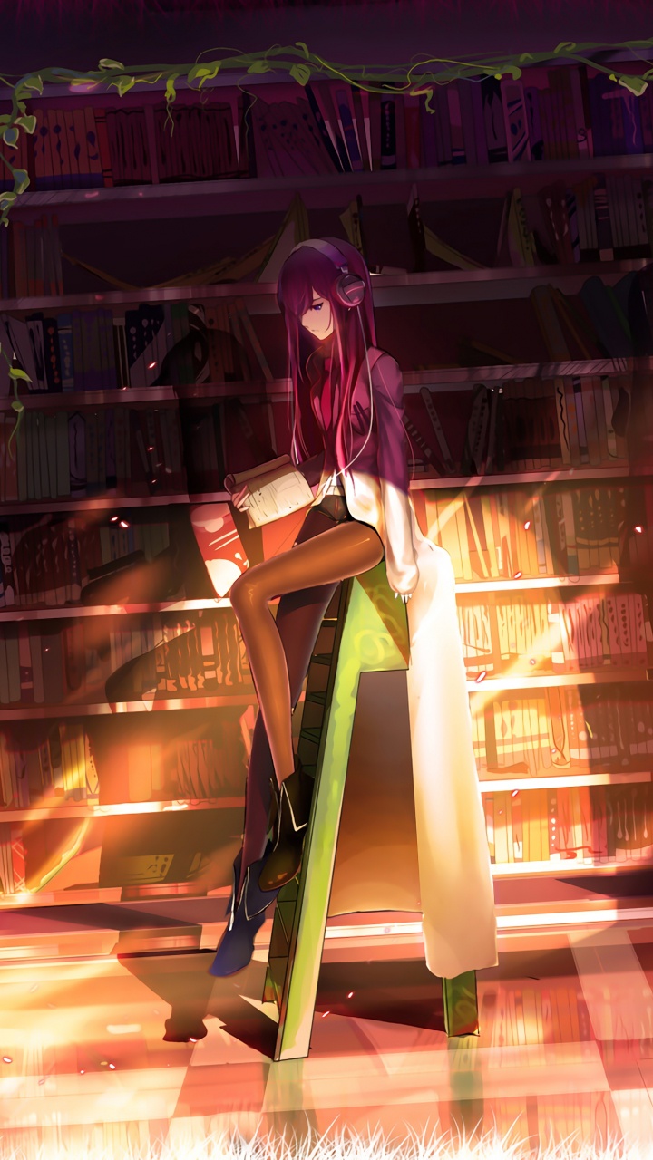 Обои Штейнс Ворота, makise лучше, аниме, компьютерная игра, Представление в разрешении 720x1280