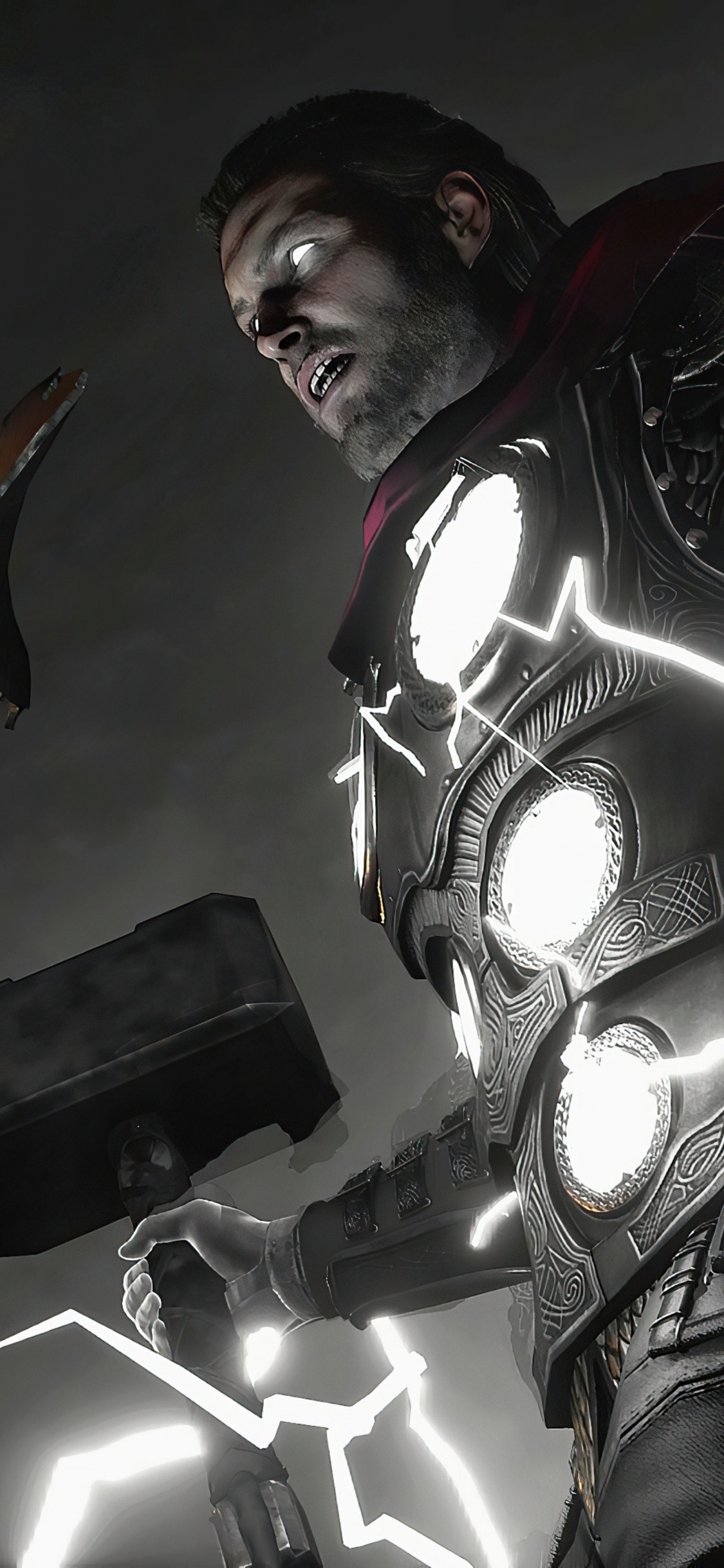 Обои Тор Рагнарок, чудеса Мстители, ТОР, Локи, Халк в разрешении 1125x2436