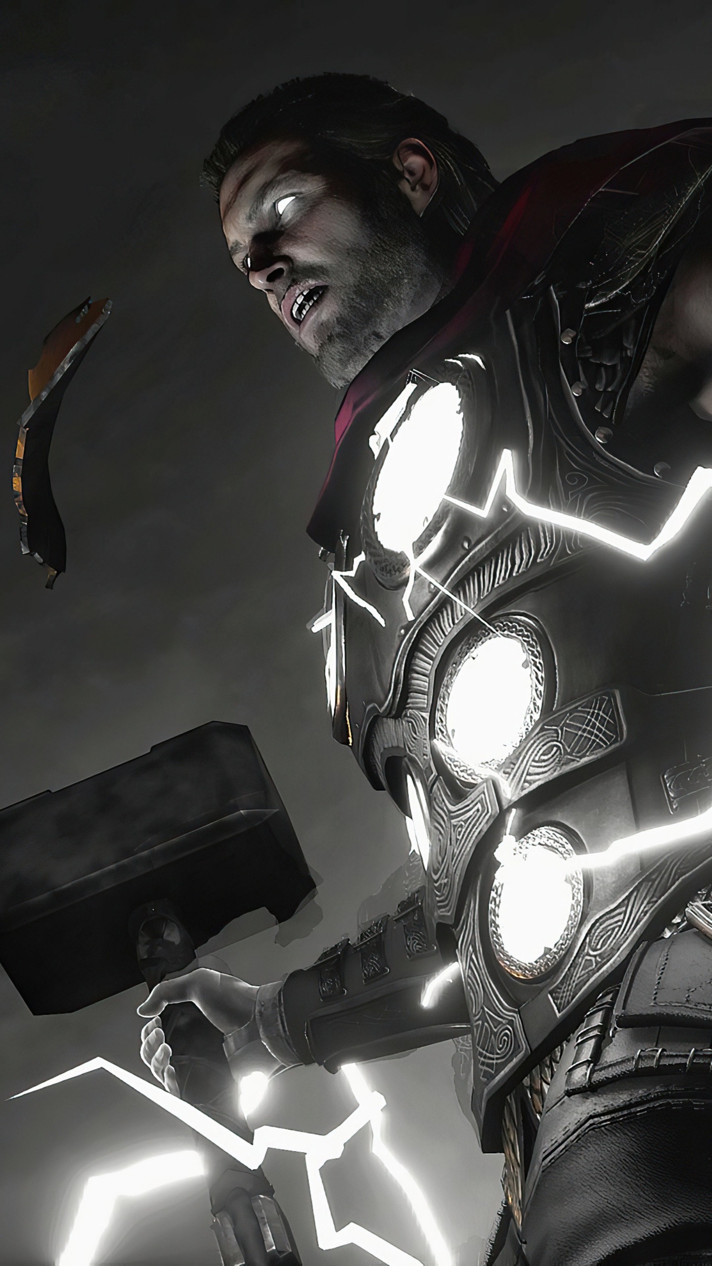 Обои Тор Рагнарок, чудеса Мстители, ТОР, Локи, Халк в разрешении 1440x2560