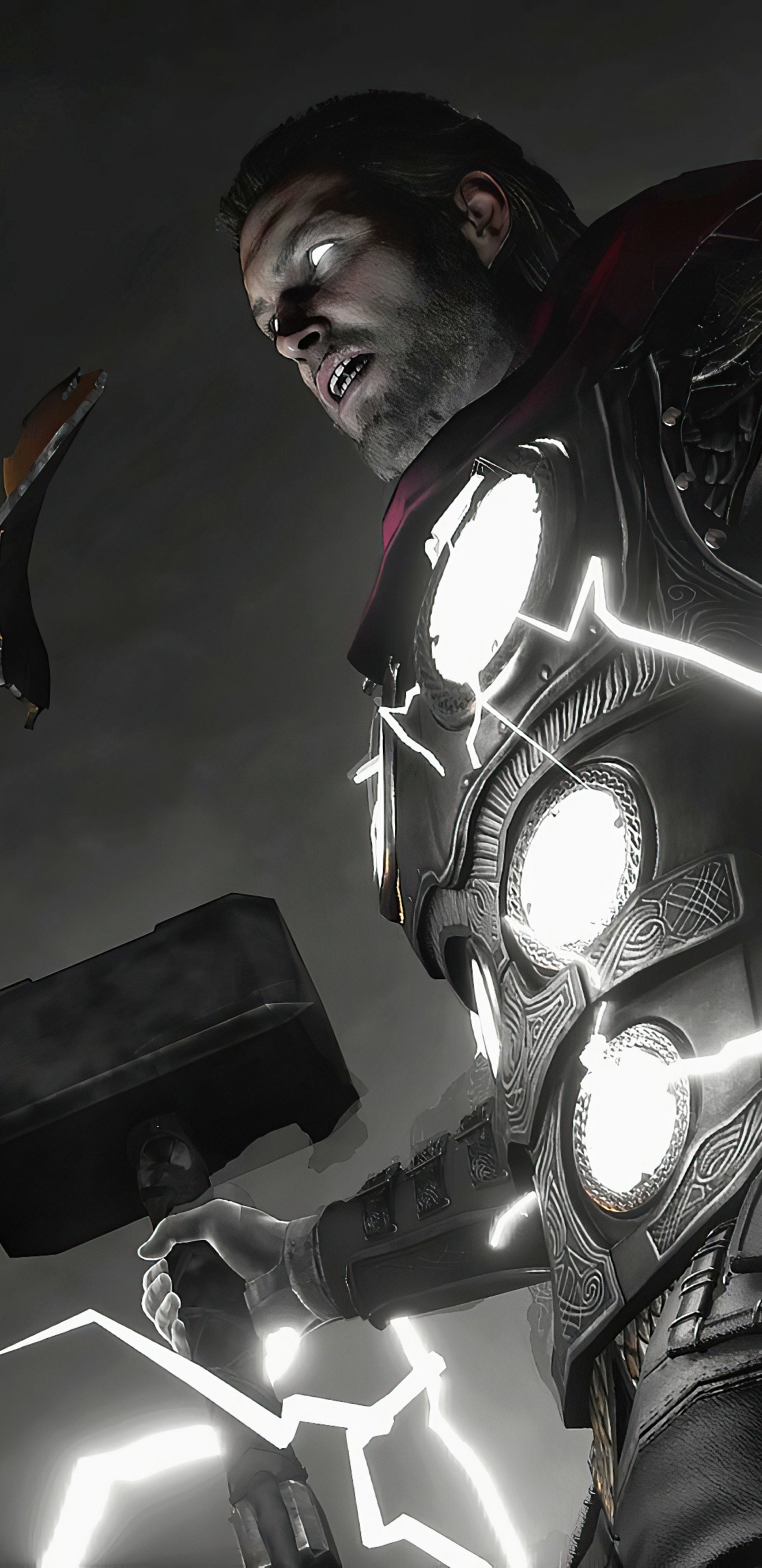 Обои Тор Рагнарок, чудеса Мстители, ТОР, Локи, Халк в разрешении 1440x2960