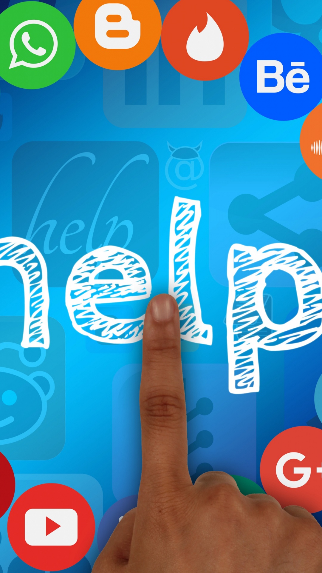 Обои социальные сети, пресса, Маркетинг, икона, гаджет в разрешении 1080x1920