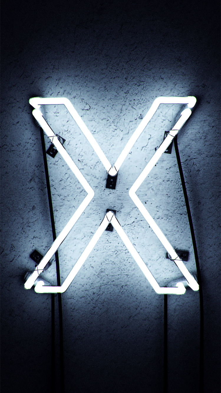 Обои дизайн, графический дизайн, неоновая вывеска, черный, треугольник в разрешении 750x1334