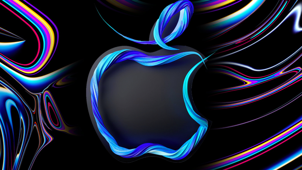 Обои apple, iPhone, яблоко, красочность, синий в разрешении 1280x720