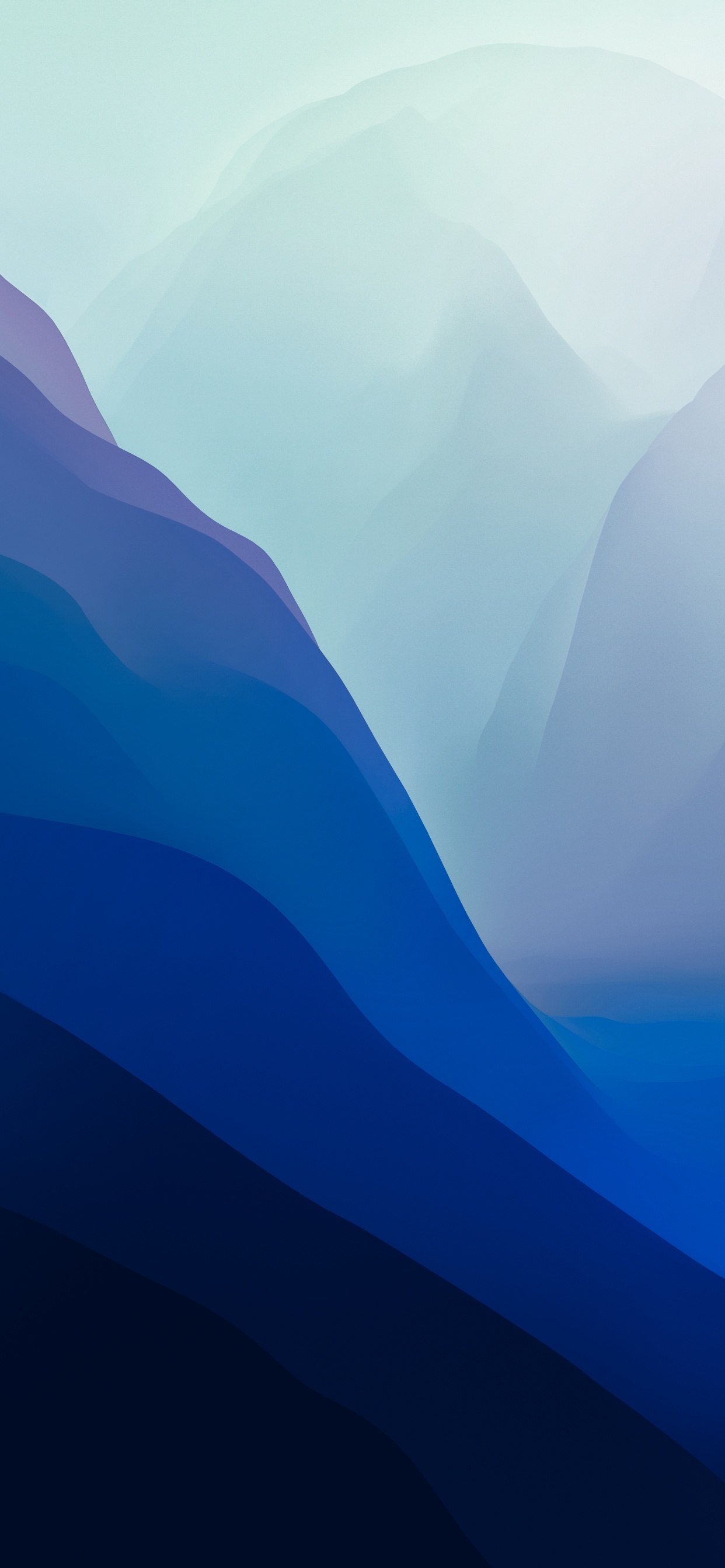 Обои macOS 12 Monterey Blue Modd – Official Stock Wallpaper 6K Resolution! (Light) в разрешении 1242x2688