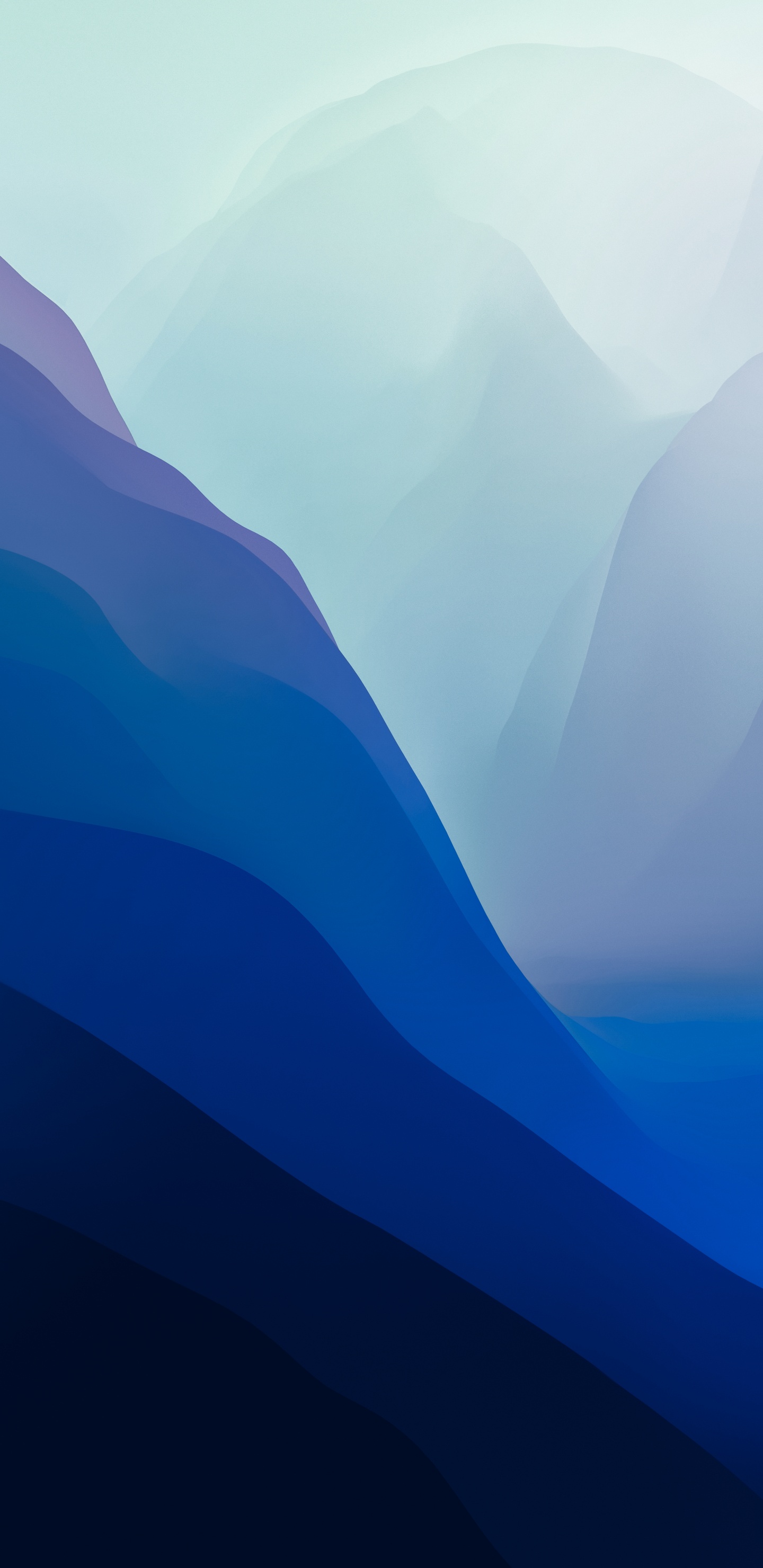 Обои macOS 12 Monterey Blue Modd – Official Stock Wallpaper 6K Resolution! (Light) в разрешении 1440x2960