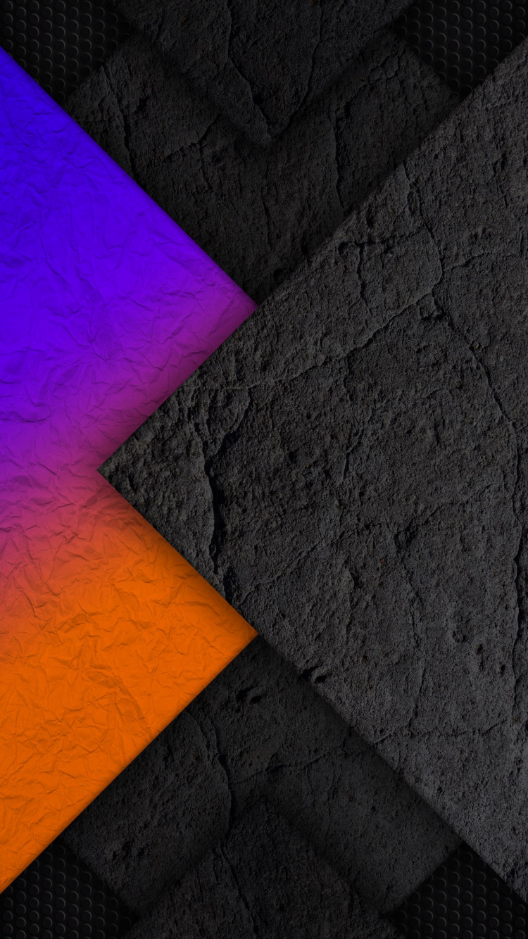 Обои свет, дорожное покрытие, асфальт, треугольник, прямоугольник в разрешении 750x1334