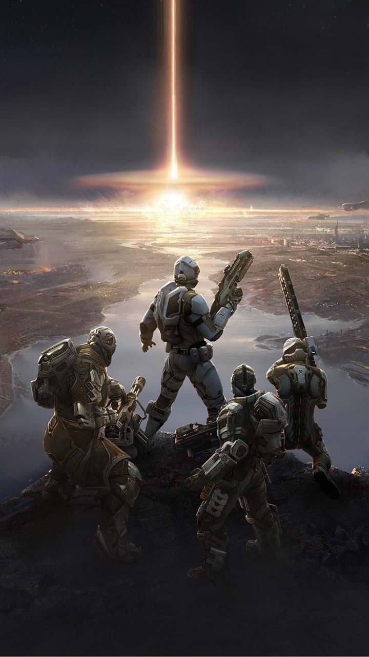 Обои атмосфера, космос, мир, дым, карманные компьютеры в разрешении 720x1280