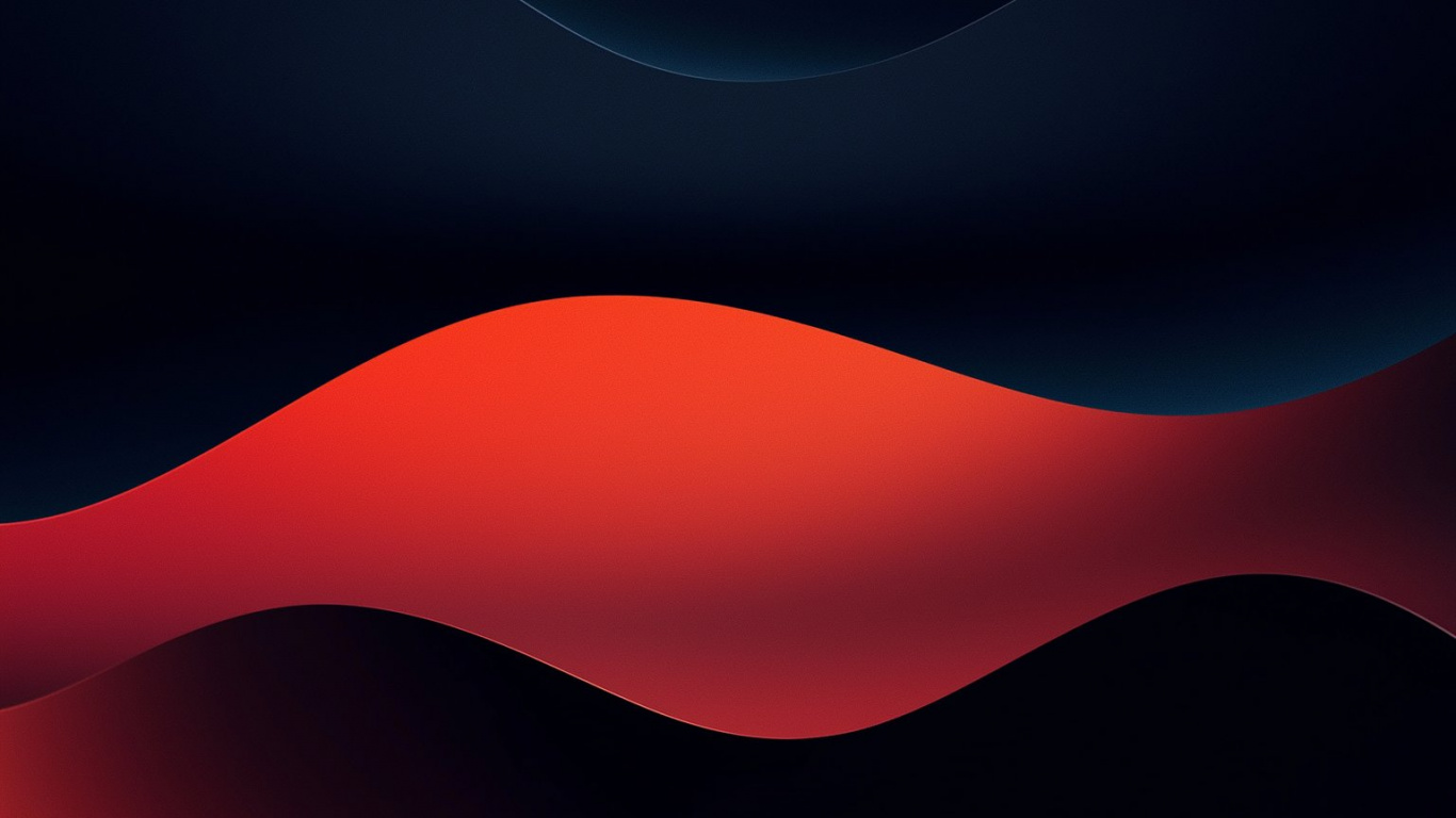 Обои темнота, красный цвет, Оранжевый цвет, дизайн, графика в разрешении 1366x768