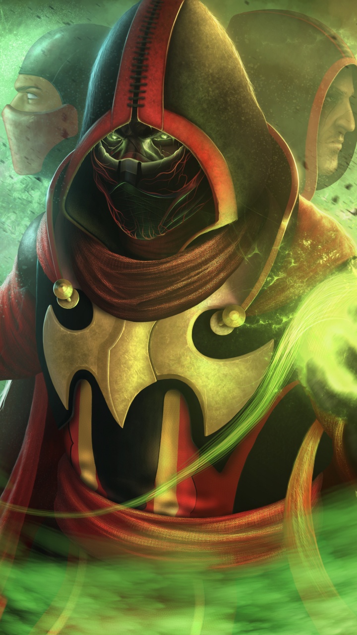 Обои Эрмак, мортал комбат, иллюстрация, арт, демон в разрешении 720x1280