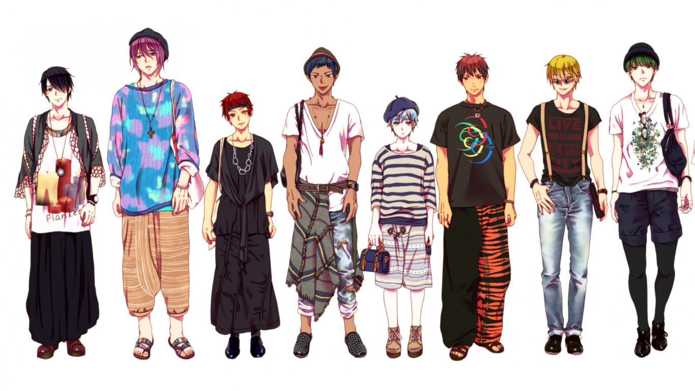 Обои Midorima Синтаро, Баскетбол Куроко, тэцуя куроко, аниме, Манга в разрешении 1366x768