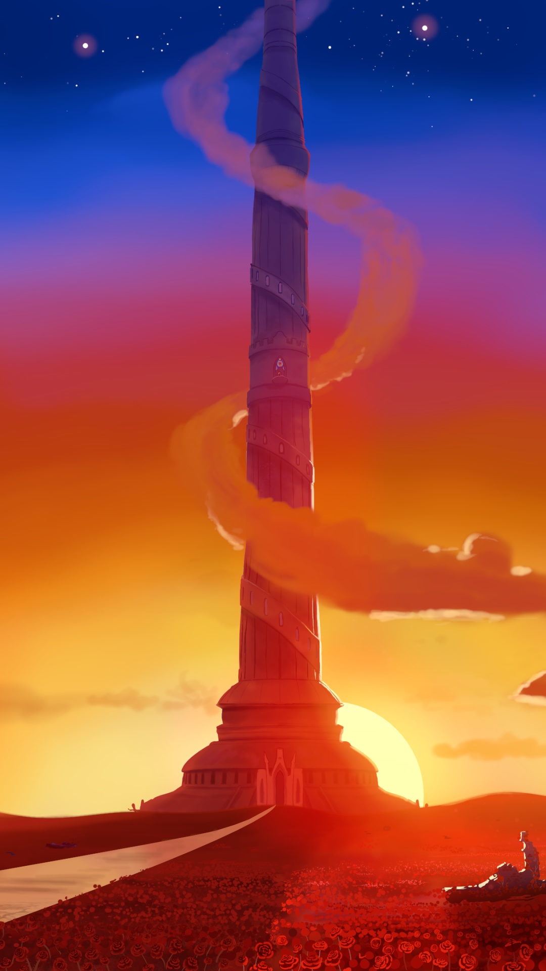 Обои цифровое искусство, арт, облако, атмосфера, экорегион в разрешении 1080x1920