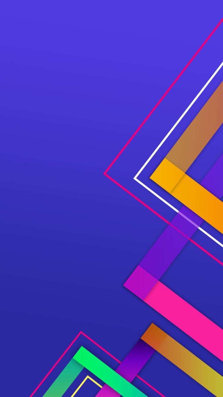 Обои графический дизайн, дизайн, красочность, прямоугольник, Фиолетовый в разрешении 750x1334