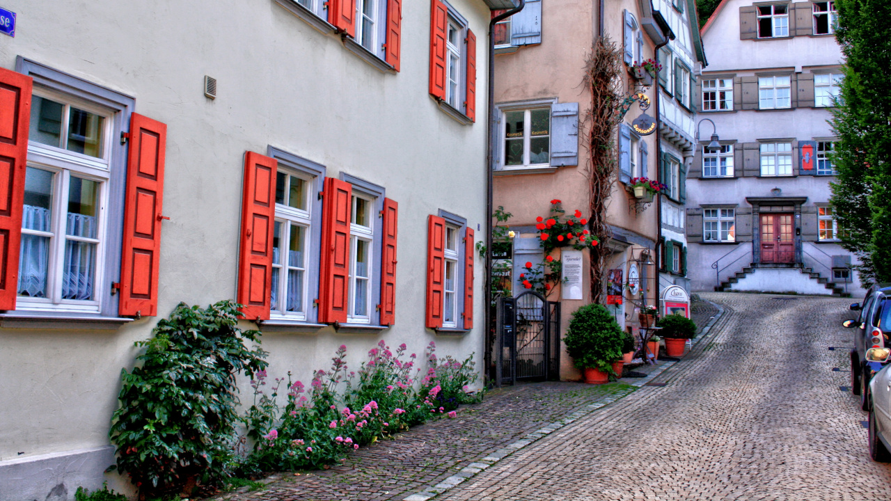 Обои Биберах, город, соседство, городок, здание в разрешении 1280x720