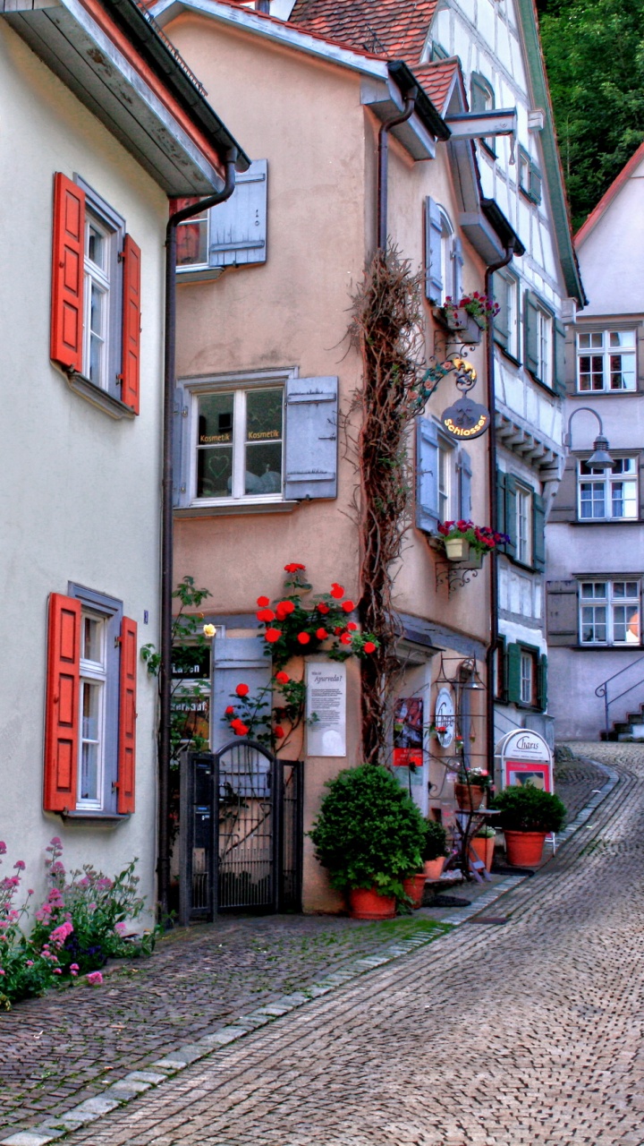 Обои Биберах, город, соседство, городок, здание в разрешении 720x1280