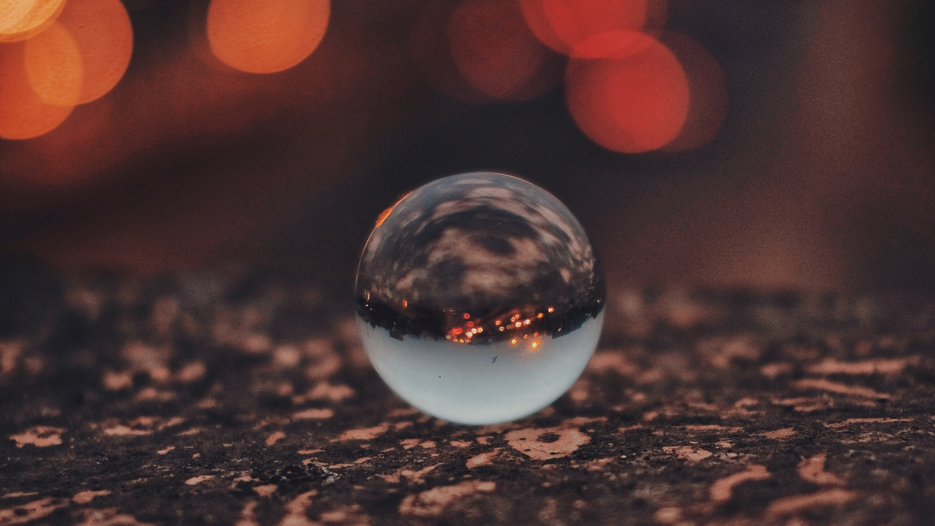 Обои свет, Апельсин, освещение, вода, облако в разрешении 1920x1080