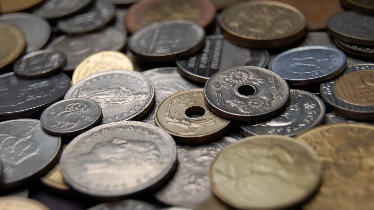 Обои монета, банкнота, деньги, Валюта, наличные деньги в разрешении 1280x720