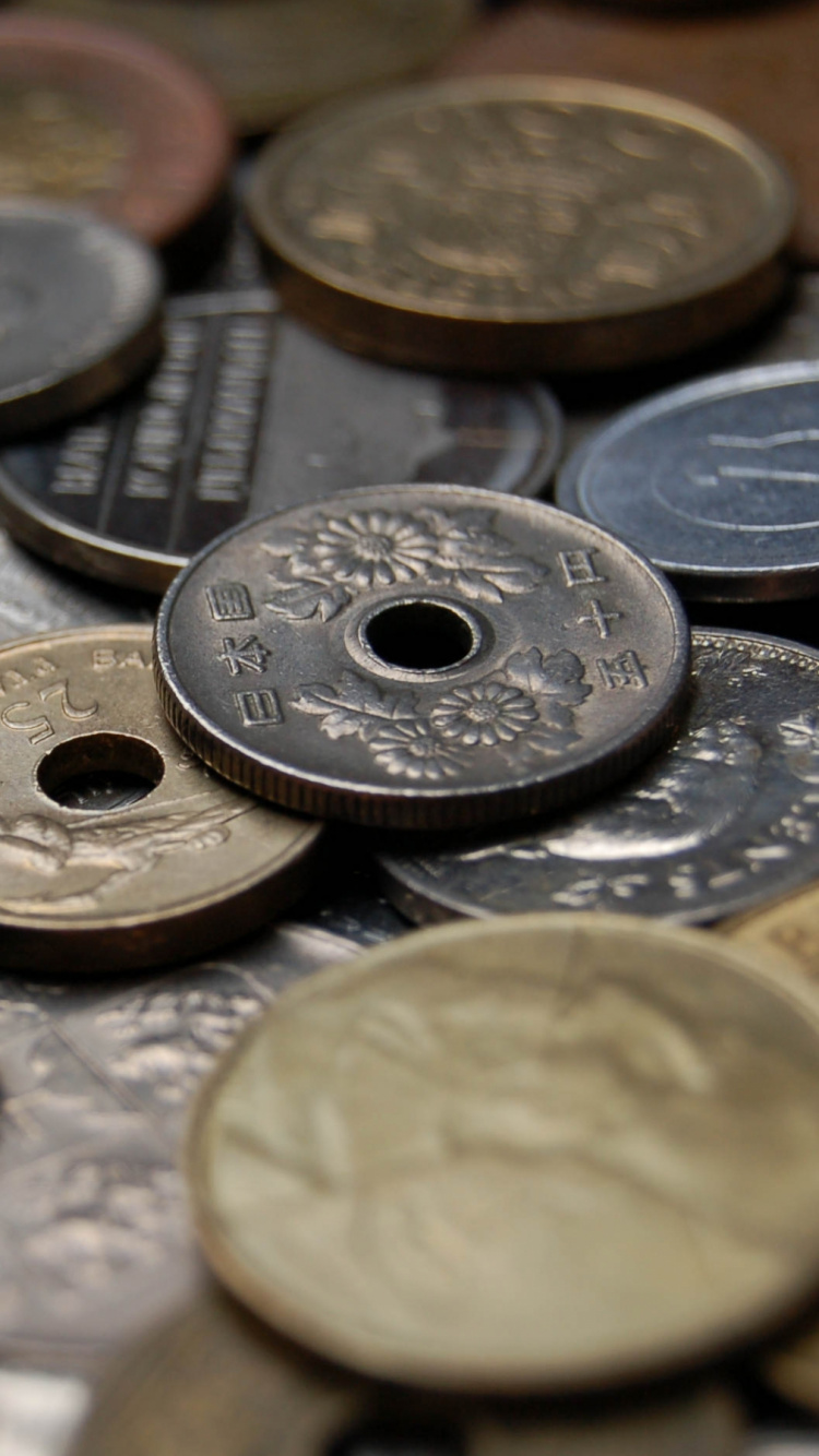 Обои монета, банкнота, деньги, Валюта, наличные деньги в разрешении 750x1334