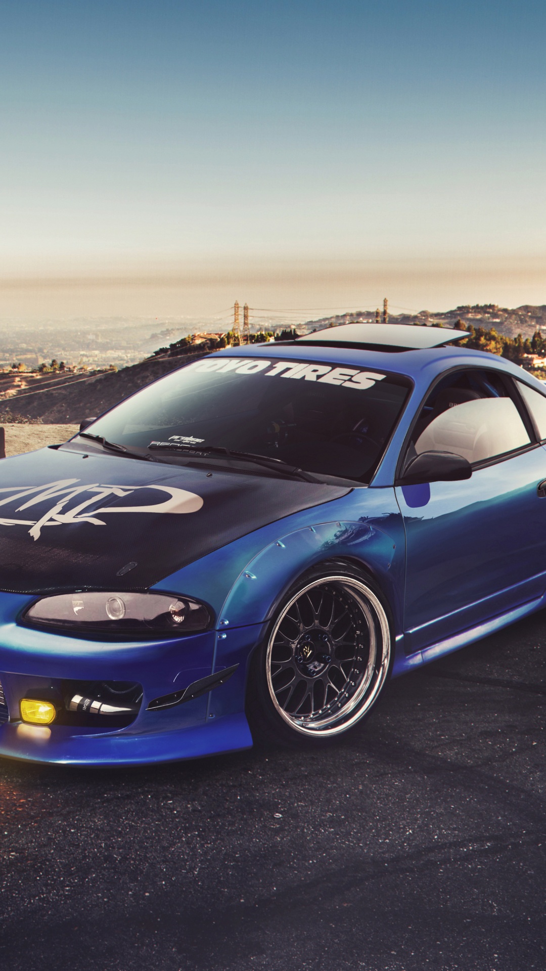 Обои Мицубиси Моторс, кузов купе, седан, 2009 Мицубиси Эклипс, обод в разрешении 1080x1920