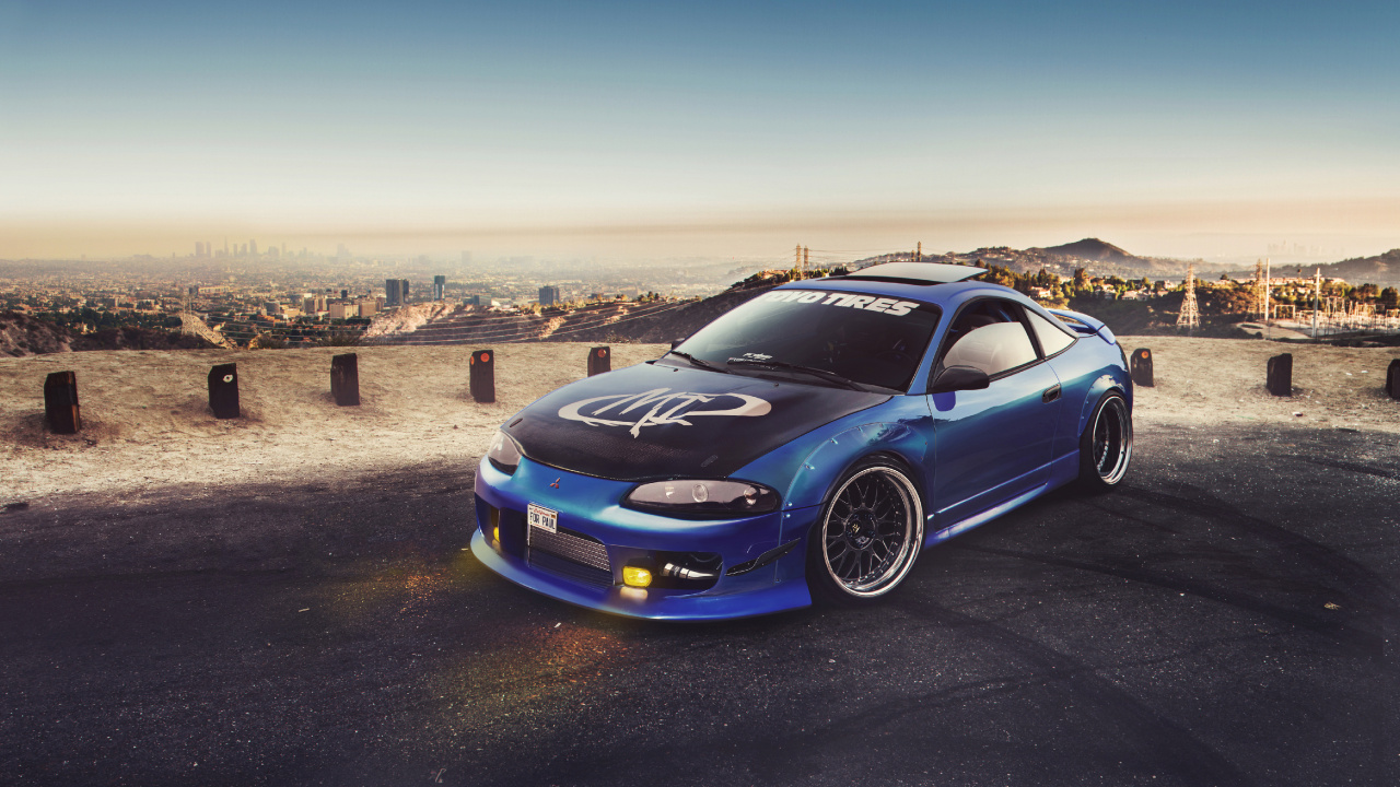 Обои Мицубиси Моторс, кузов купе, седан, 2009 Мицубиси Эклипс, обод в разрешении 1280x720