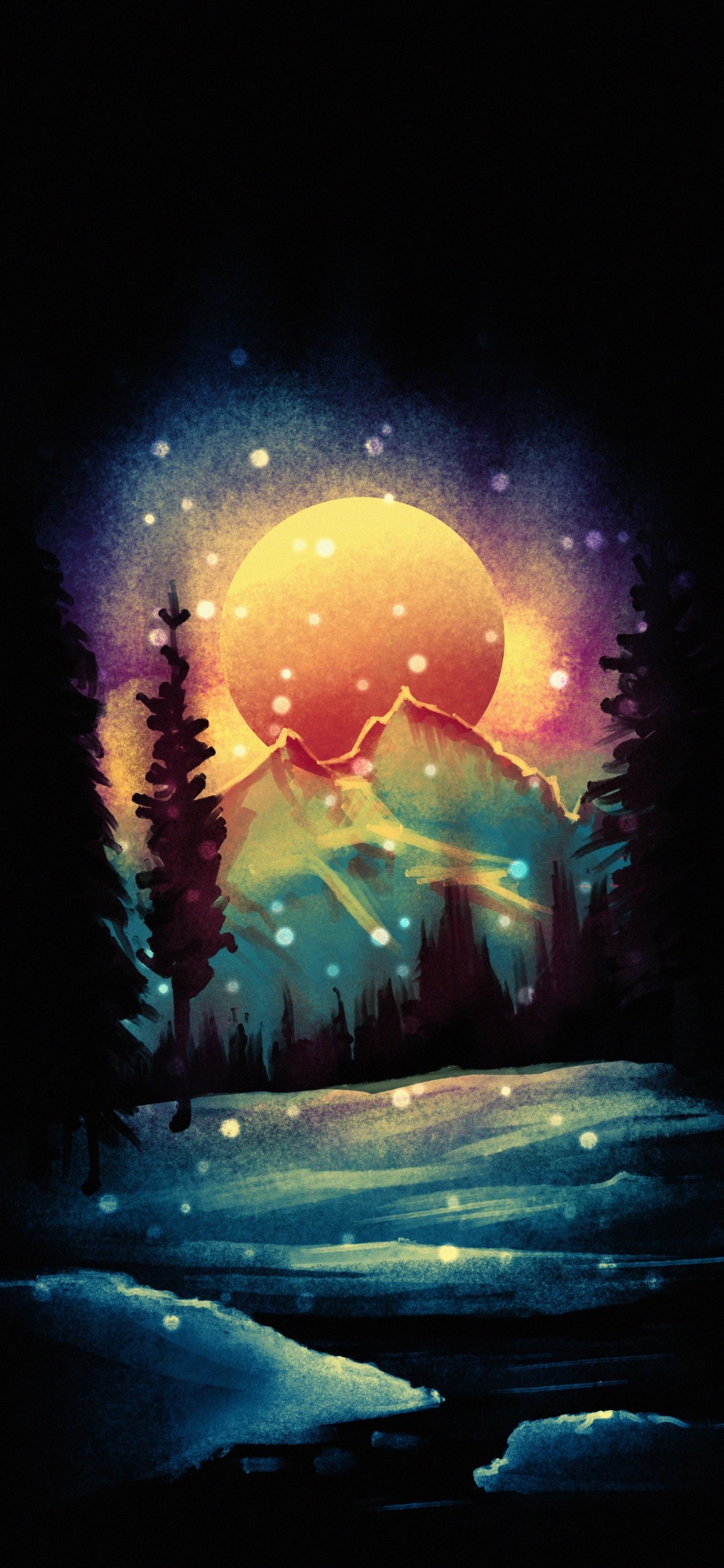 Обои природа, земля, арт, атмосфера, мир в разрешении 1242x2688