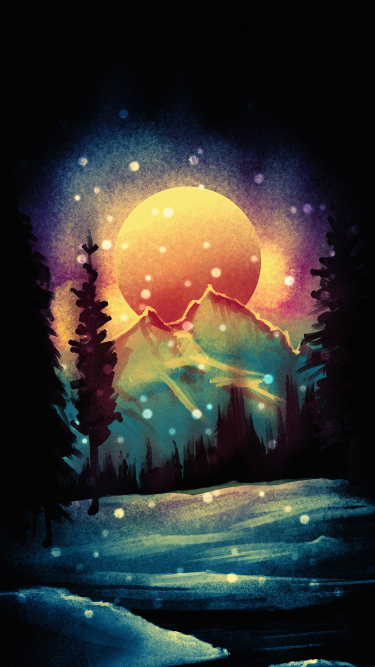 Обои природа, земля, арт, атмосфера, мир в разрешении 750x1334