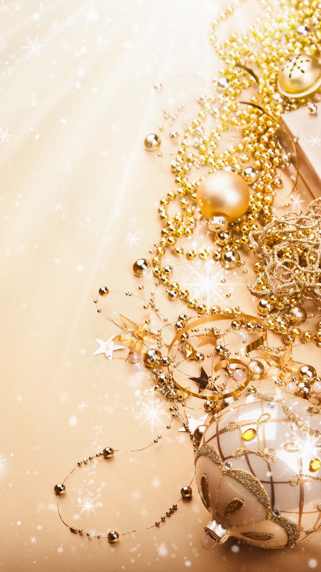 Обои Рождественские украшения, Санта-Клаус, Новый год, Дед Мороз, Рождество в разрешении 1080x1920