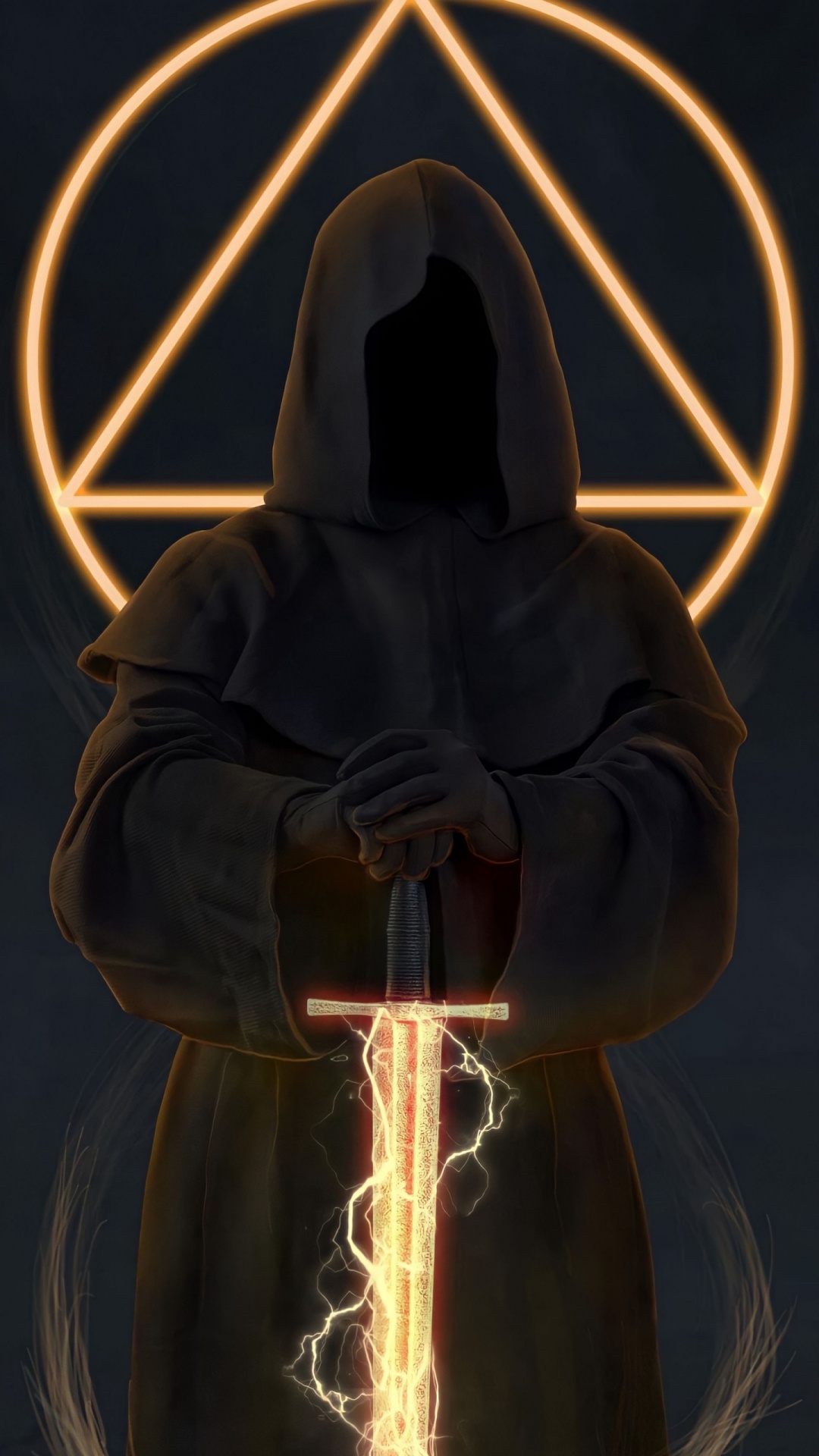 Обои свет, маньяки эльфы, освещение, арт, симметрия в разрешении 1080x1920