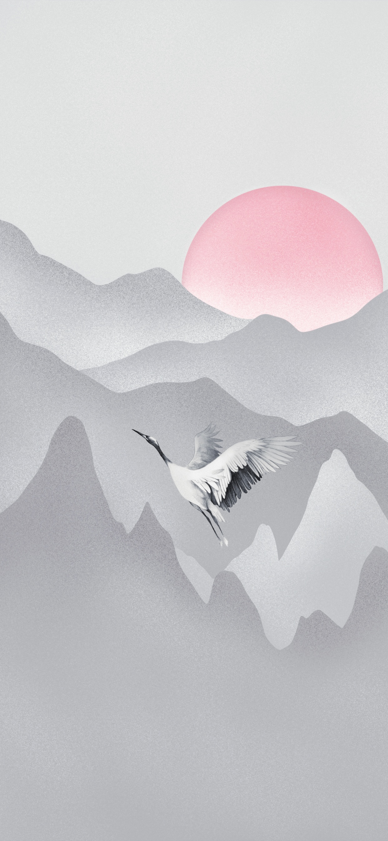 Обои атмосфера, гора, пейзаж, склон, крыло в разрешении 1242x2688