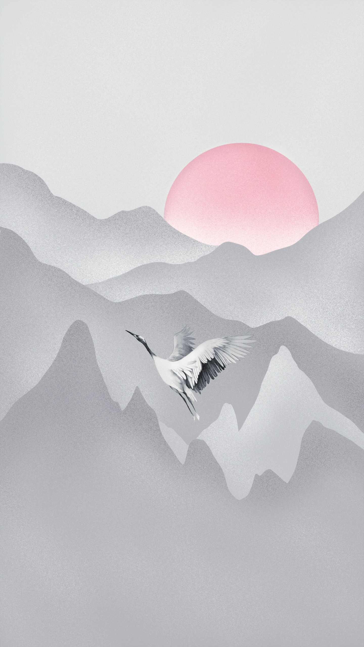 Обои атмосфера, гора, пейзаж, склон, крыло в разрешении 1440x2560