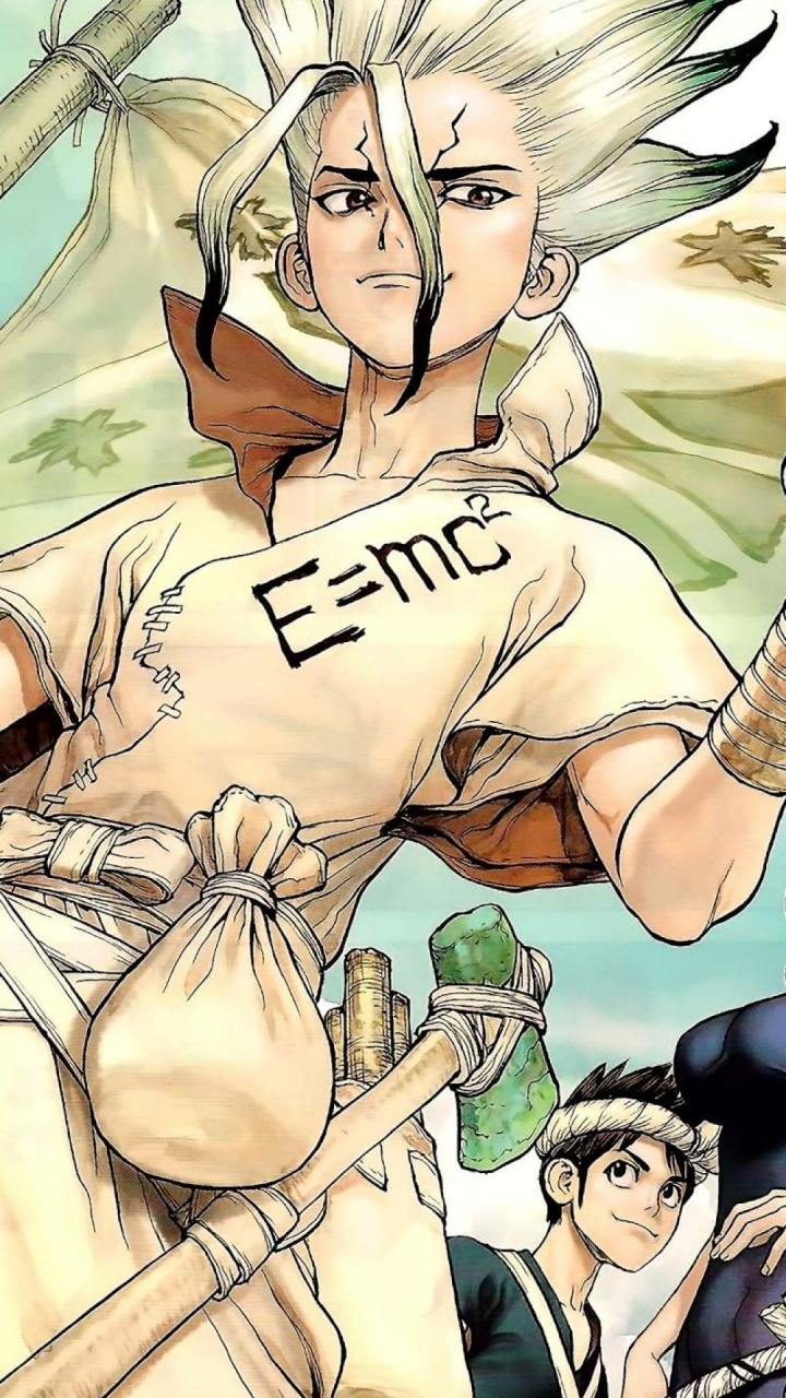 Обои доктор стоун х ридер ватпад, сэнку исигами, доктор камень, рукав, аниме в разрешении 720x1280
