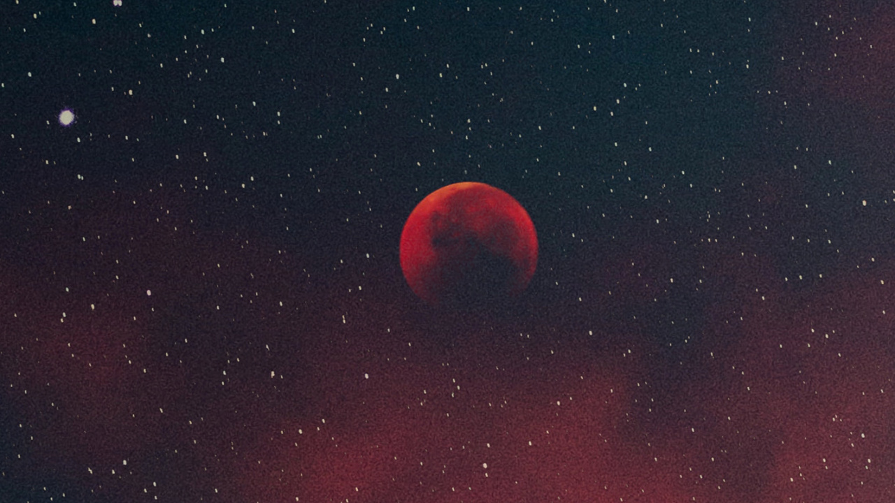 Обои атмосфера, луна, природный ландшафт, Галактика, астрономический объект в разрешении 1280x720