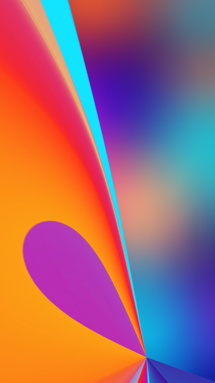 Обои цвет полный, цвет, Апельсин, красочность, пурпурный цвет в разрешении 720x1280