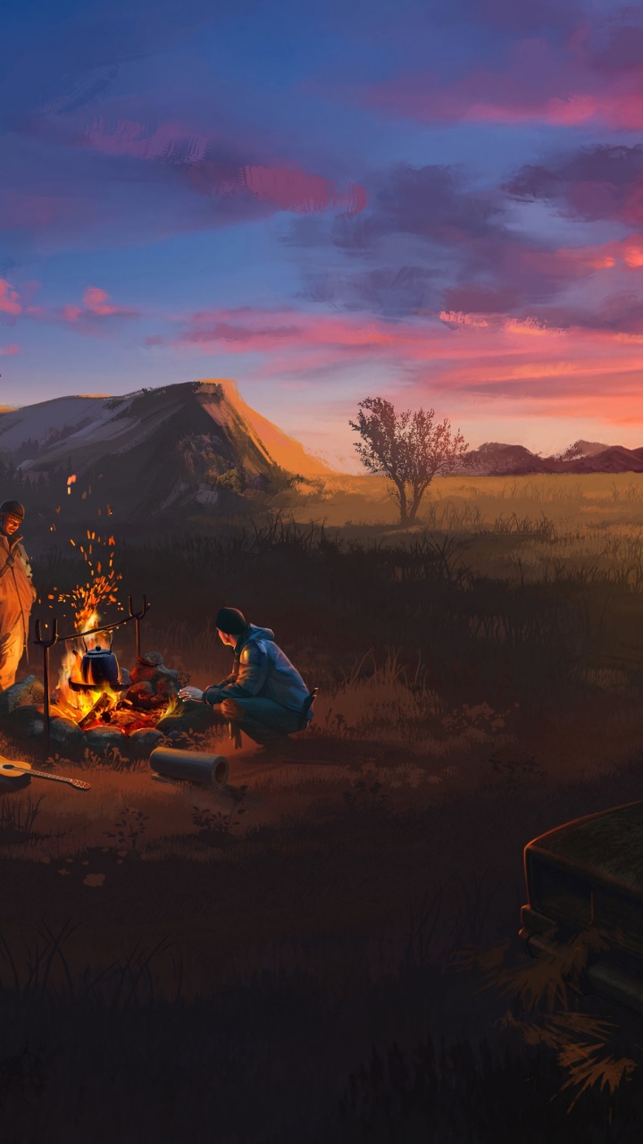 Обои Кемпинг, облако, растение, экорегион, окружающая среда в разрешении 720x1280