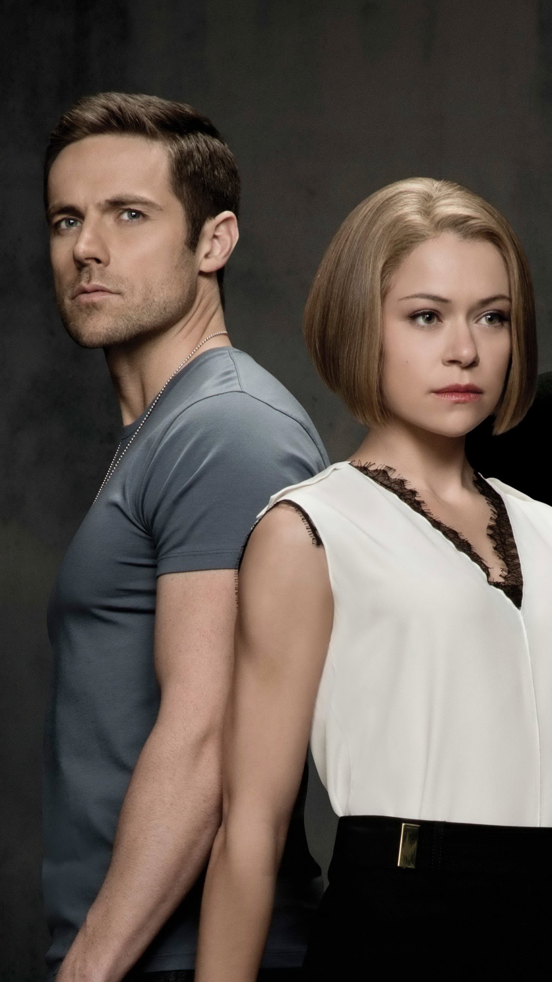 Обои Дилан Брюс, Татьяна Maslany, Мэтт Frewer, Сирота Черный, Павел Дирден в разрешении 1080x1920