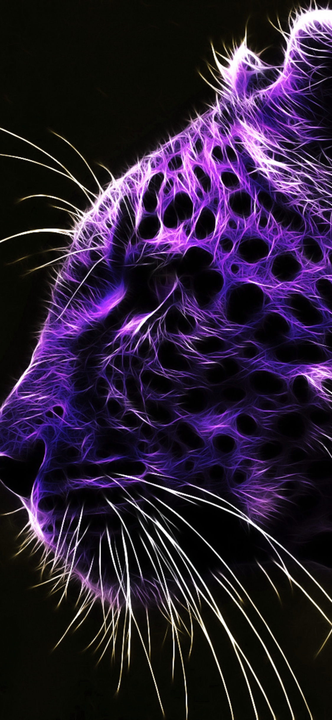 Обои Леопард, тигр, кошачьих, большая кошка, снежный Барс в разрешении 1125x2436