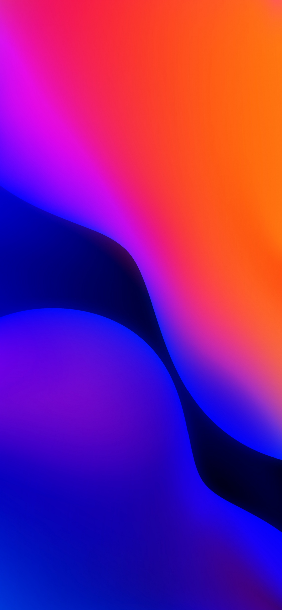 Обои круг, графический дизайн, красочность, пурпур, жидкий в разрешении 1125x2436