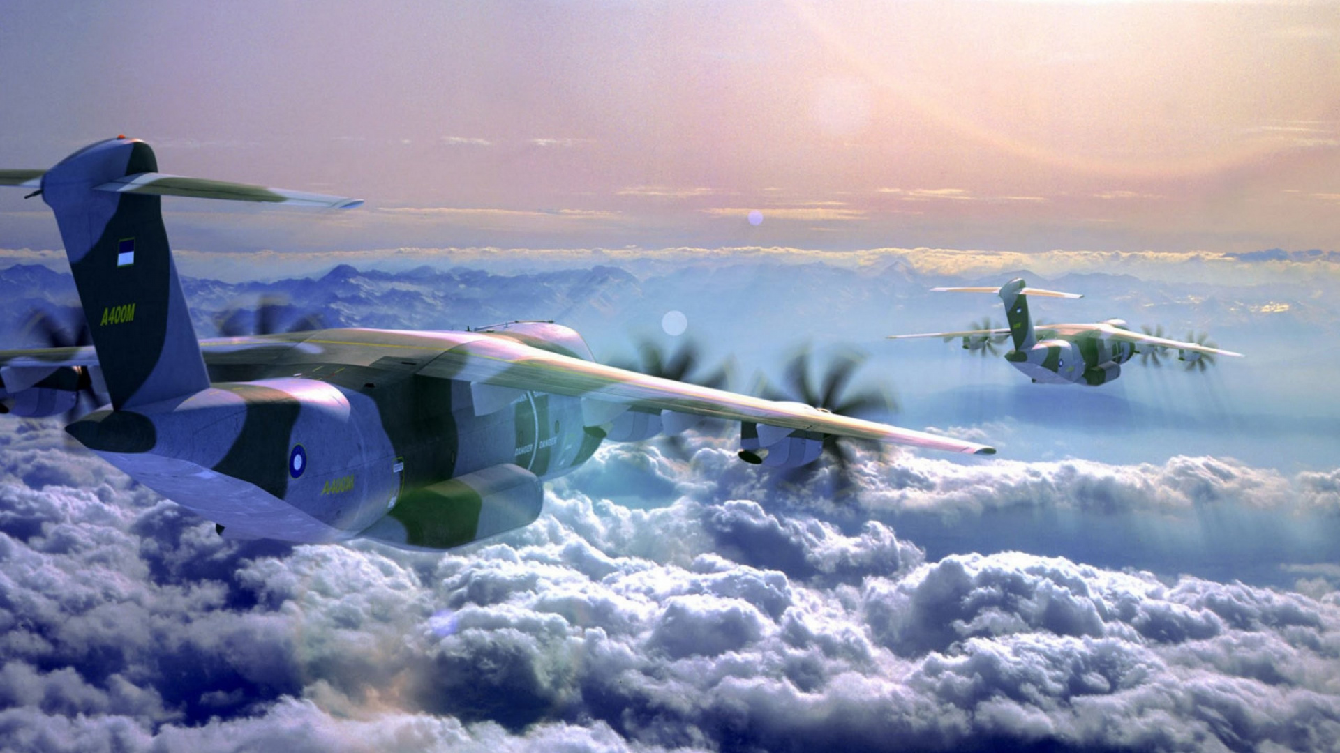 Обои Аэробус А400М Атлас, Аэробус, самолет, самолеты, аэрокосмическая техника в разрешении 1920x1080