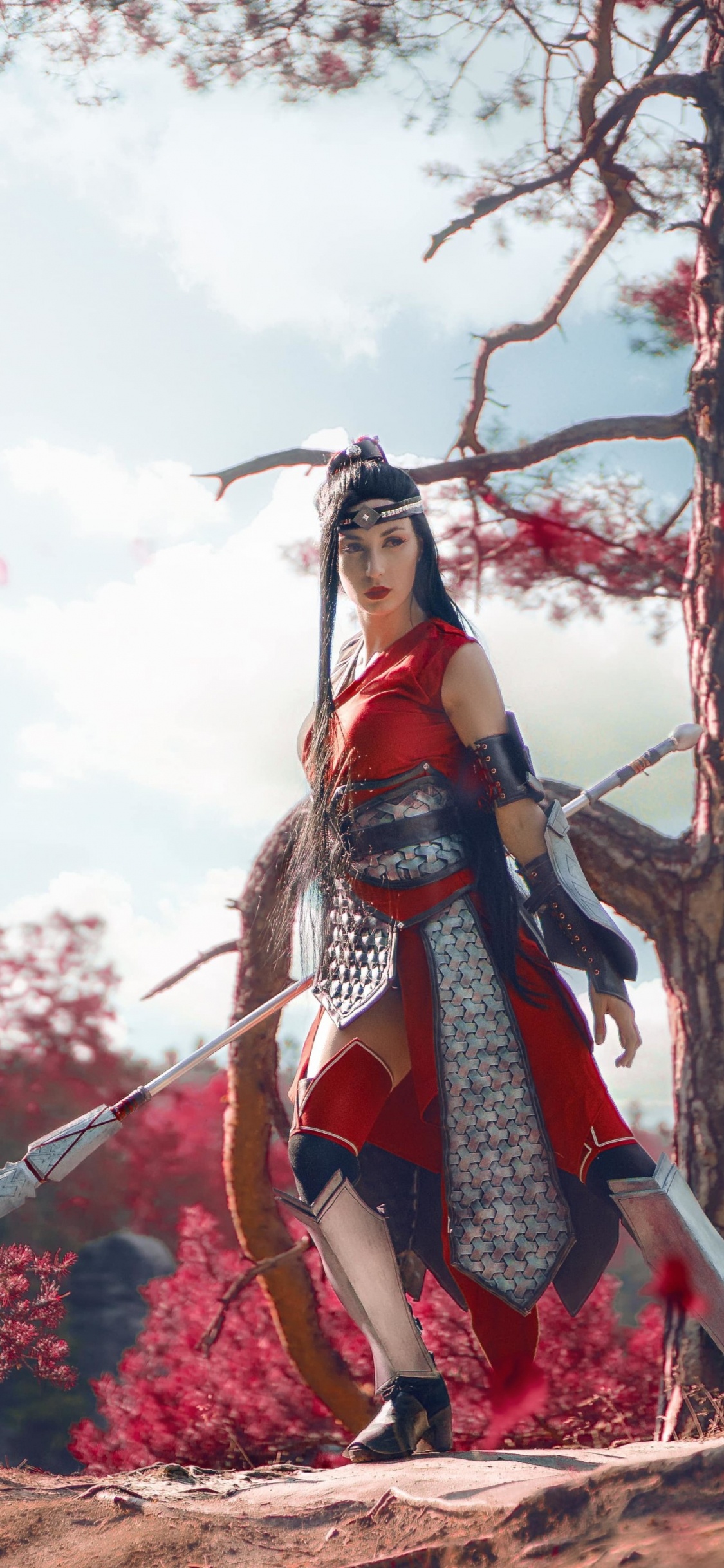 Обои облако, растение, цветок, Люди в природе, прут в разрешении 1125x2436