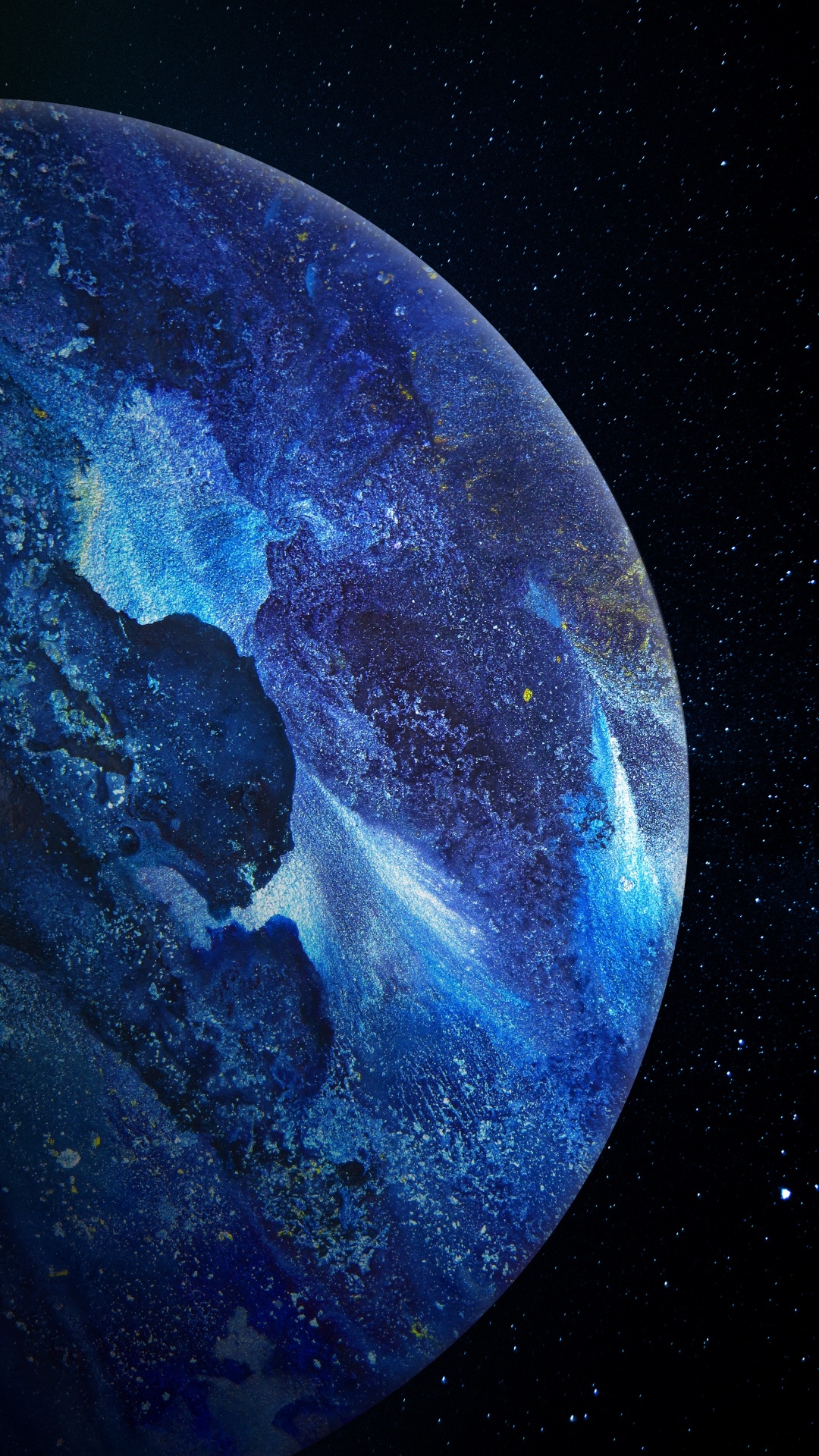 Обои живопись, абстрактное искусство, арт, художник, атмосфера в разрешении 1080x1920